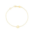 14k Yellow Gold Star of David Bracelet Bids.com