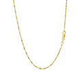 14k Yellow Gold Singapore Chain 1.5mm Bids.com