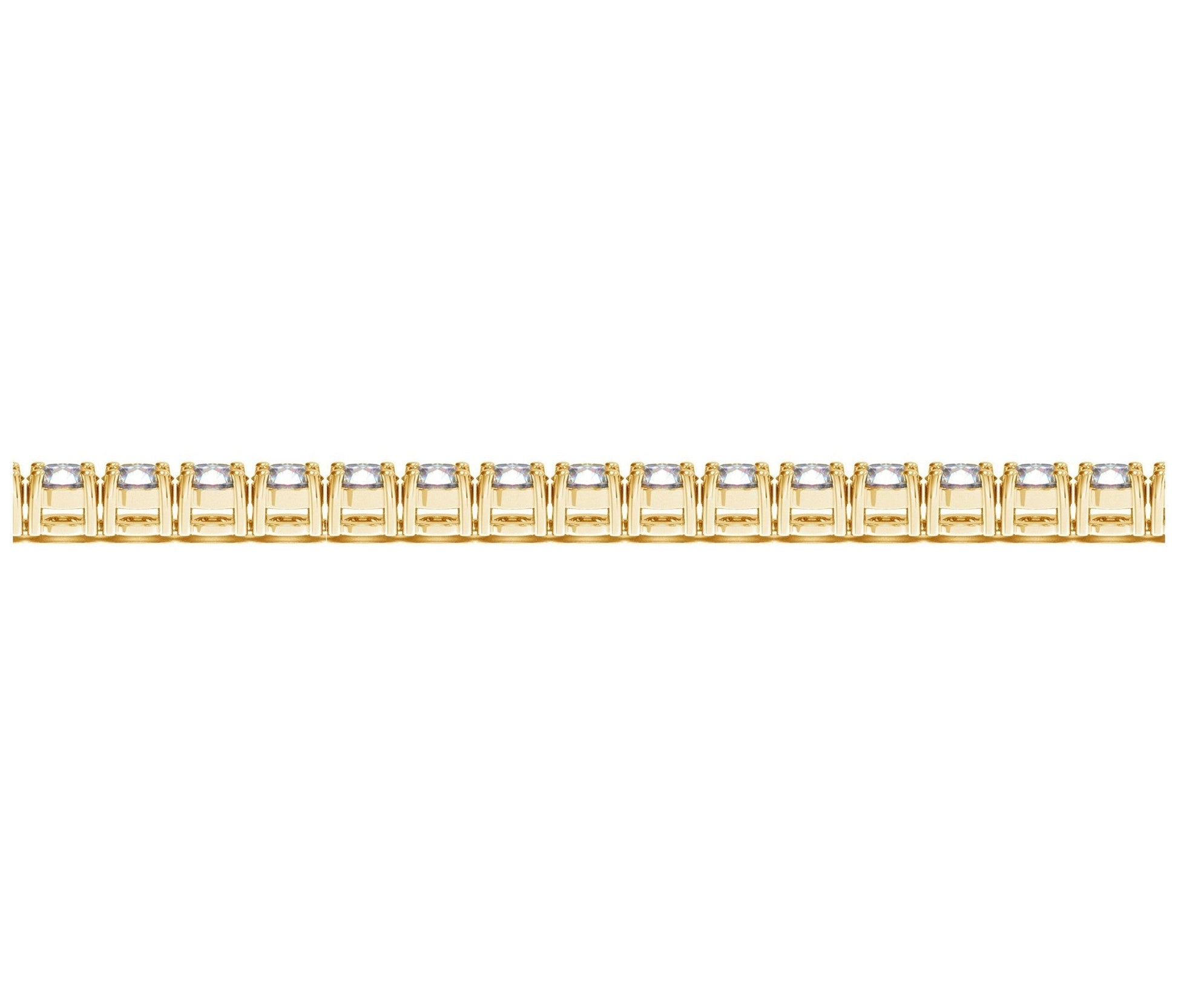 Lab Grown Round Diamond Tennis Bracelet in 14k Yellow Gold (8 cctw F/G  VS2/SI1) Bids.com