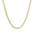 2.6 mm 14k Two Tone Gold Pave Curb Chain Bids.com