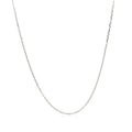 10k White Diamond Cut Cable Link Chain (0.87 mm) Bids.com