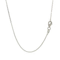 10k White Diamond Cut Cable Link Chain (0.87 mm) Bids.com