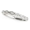 14k White Gold Unique Infinity Design Diamond Wedding Band (1/10 cttw) Bids.com