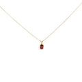 14K White Gold 6x4MM Oval Shaped Purple Amethyst Solitaire Pendant Necklace Bids.com