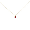 14K White Gold 6x4MM Oval Shaped Purple Amethyst Solitaire Pendant Necklace Bids.com