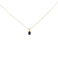 14K White Gold 6x4MM Oval Shaped Purple Amethyst Solitaire Pendant Necklace Bids.com