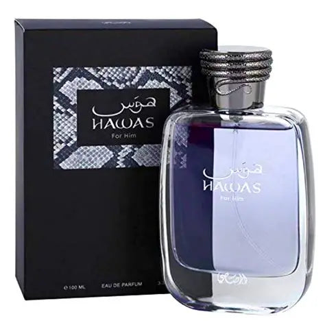 Rasasi Hawas for Men Eau de Parfum Spray, 3.33 Ounce