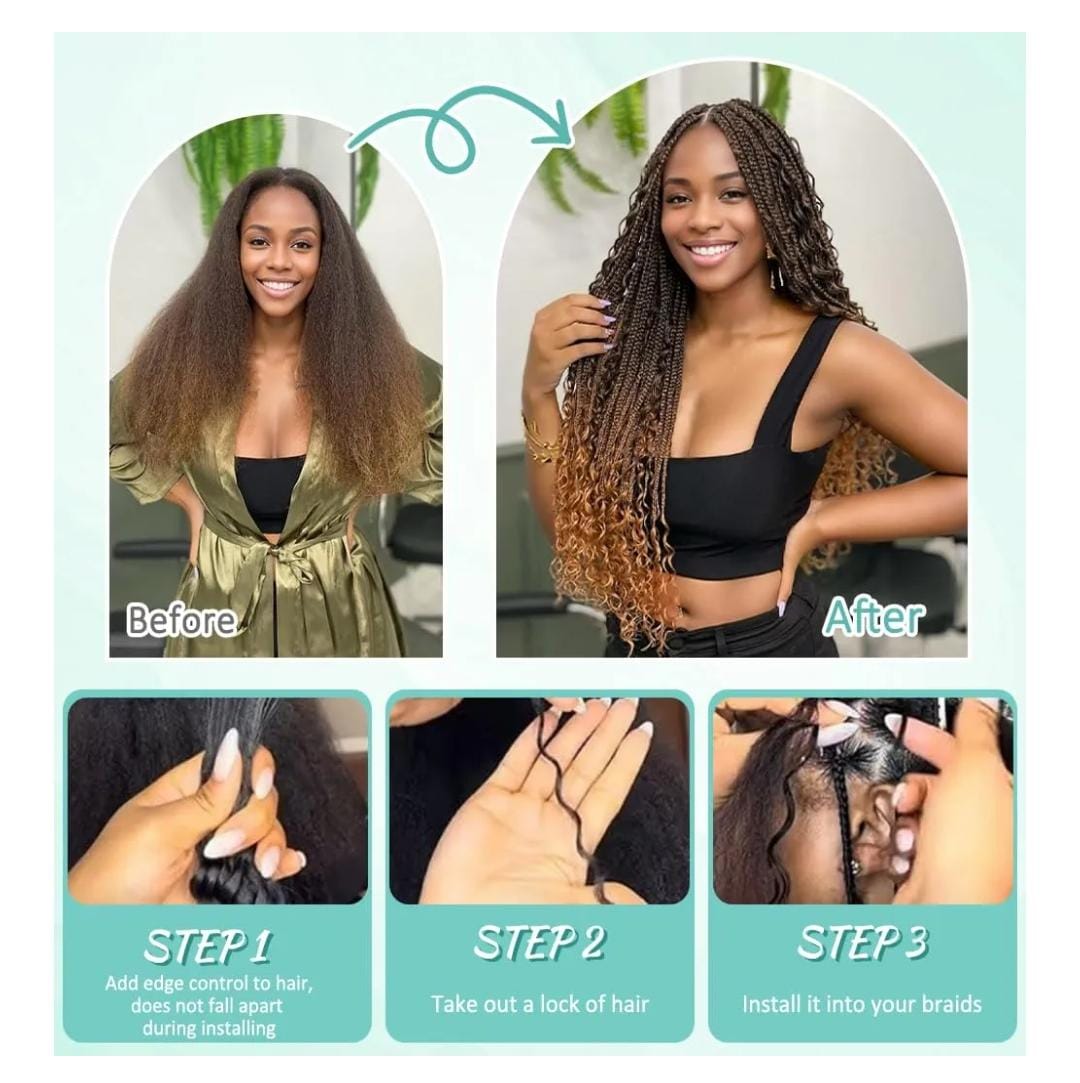 Material Human Hair, Style Braids T30 18Inch Gilles Family