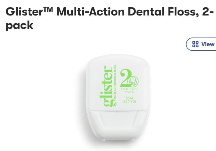 Glister™ Multi-Action Dental Floss, 2-pack Gilles Family