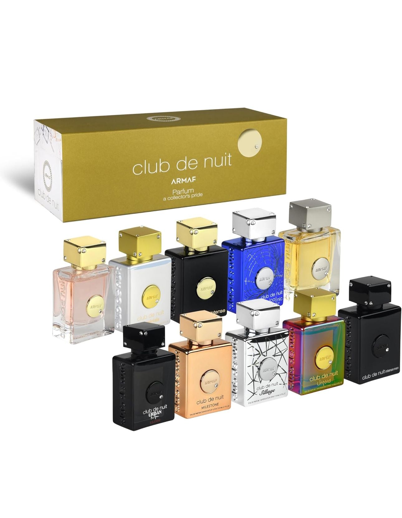 Club de nuit Armaf Parfum a collector's pride Armaf Club De Nuit Parfum MINI 10 Piece 0.17 oz Each - Club De Nuit Intense Man, Sillage, Urban Man Elixir, Iconic, Club De Nuit Women, Milestone, Untold, Imperiale, For Men & Women