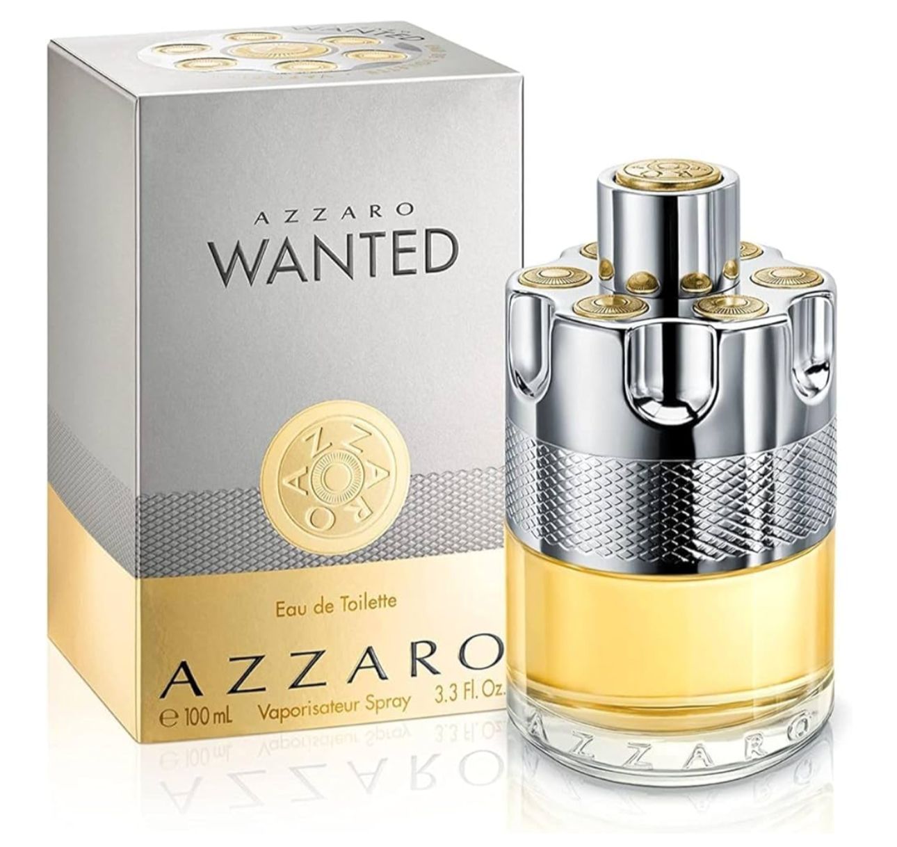 Azzaro Wanted Eau de Toilette - Vibrant & Irresistible Mens Cologne - Woody, Citrus & Spicy Fragrance - Fresh Notes of Cardamom, Lemon, Vetiver - Everyday Wear - Luxury Perfumes for Men