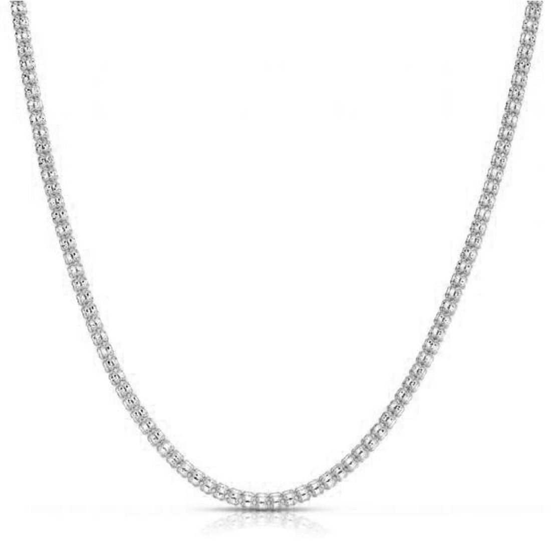 Ice Barrel Chain in 14k White Gold (3.14 mm) Bids.com