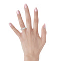 Emerald Cut Lab Grown Diamond Eternity Ring in 14k White Gold (4 cttw FG/VS2) Bids.com