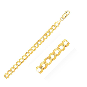 14k Yellow Gold Solid Curb Chain 10.0mm Bids.com