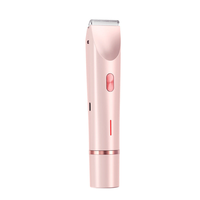 2 In 1 Hair Remover Women's Double Head Shaver Private Pubic Hair Trimmer Electric Razor Wet Dry Electric Body Hair Gilles Ak-100