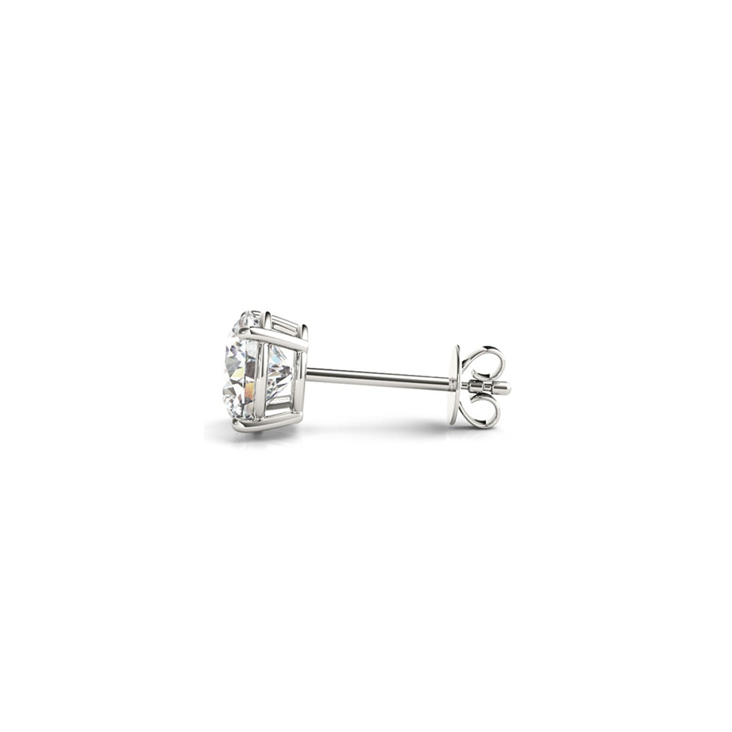 2 cttw Certified IGI Lab Grown Round Diamond Stud Earrings 14k White Gold (G/VS2) Bids.com