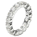 Round Cut Lab Grown Diamond Eternity Ring in 14k White Gold (3 cttw FG/VS2) Bids.com