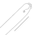 14k White Gold Adjustable Franco Chain 0.9mm Bids.com