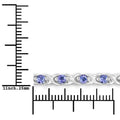 0.91 Carat Genuine Tanzanite .925 Sterling Silver Bracelet Bids.com