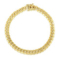 10.5mm 14k Yellow Gold Semi Solid Miami Cuban Bracelet Bids.com