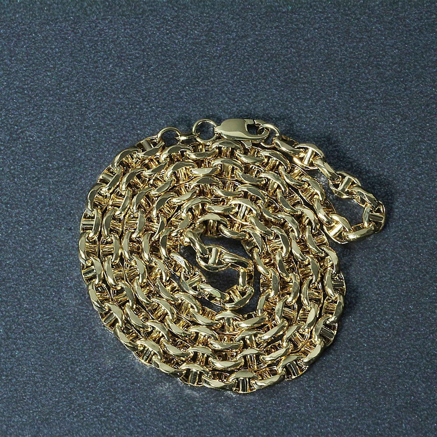 4.5mm 14k Yellow Gold Anchor Chain Bids.com