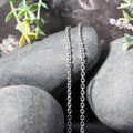 14k White Gold Diamond Cut Cable Link Chain (2.90 mm) Bids.com