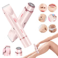 2 In 1 Hair Remover Women's Double Head Shaver Private Pubic Hair Trimmer Electric Razor Wet Dry Electric Body Hair Gilles Ak-100