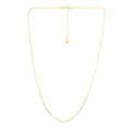 14k Yellow Gold Adjustable Snake Chain 0.85mm Bids.com