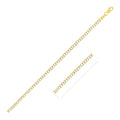 2.6 mm 14k Two Tone Gold Pave Curb Chain Bids.com