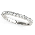 14k White Gold Pave Set Style Diamond Wedding Band (1/4 cttw) Bids.com