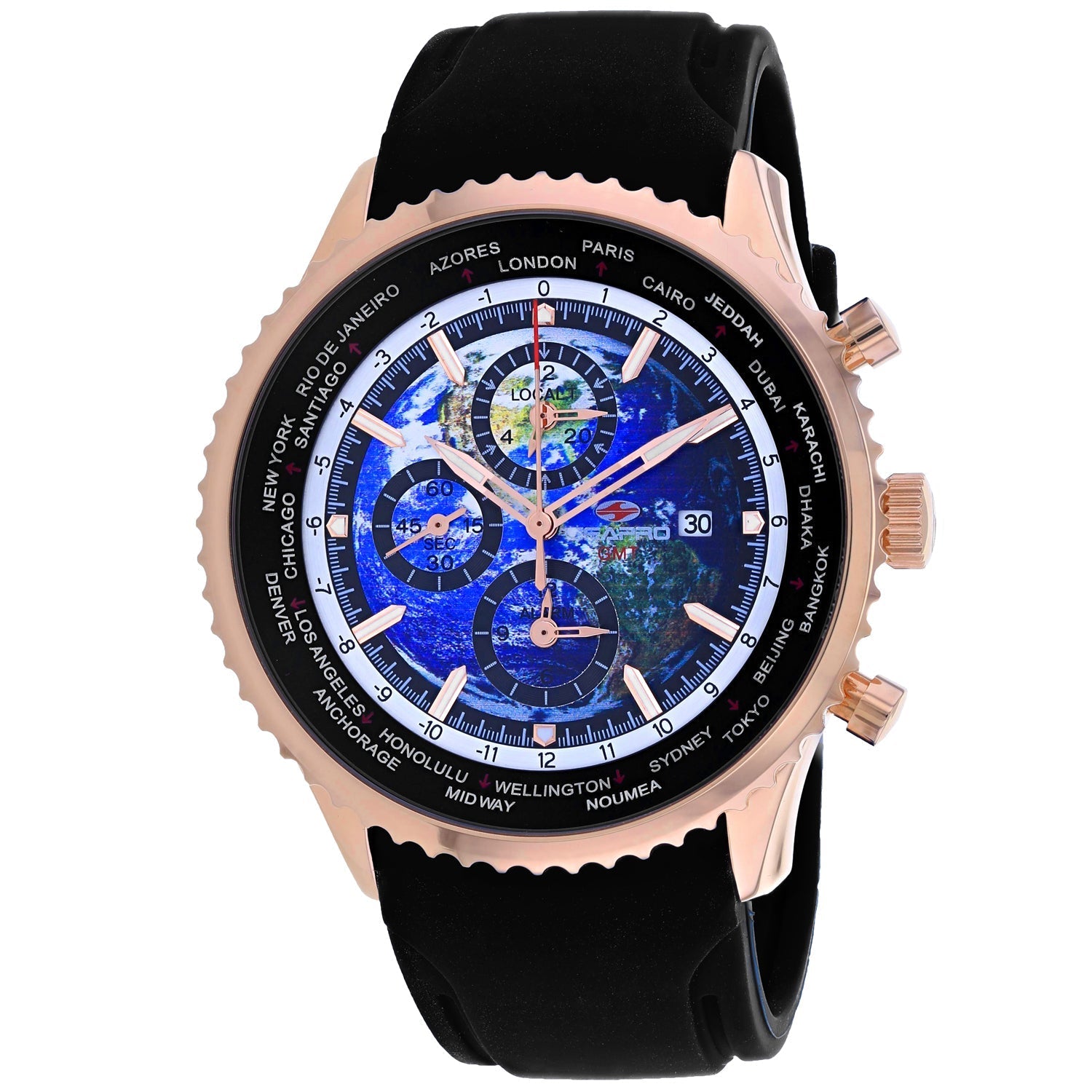 Seapro Men's Meridian World Timer GMT Bids.com