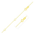 Double Extendable Piatto Chain in 10k Yellow Gold (1.30 mm) Bids.com