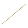 Round Pave Franco Chain Bracelet in 14k Yellow Gold  (3.15 mm) Bids.com