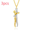 Love Hug Necklace Unisex Men Women Couple Jewelry Simple Temperament Clavicle Chain Valentines Day Lover Gift Gilles Family