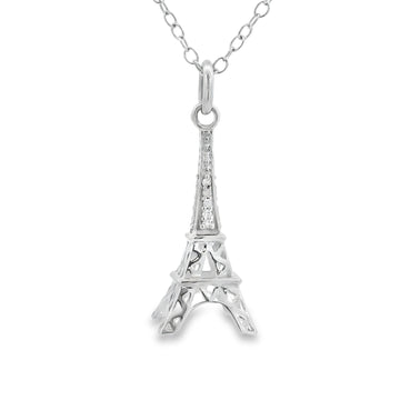 Genuine .06ct Diamond Fashion Pendants Sterling Silver Bids.com