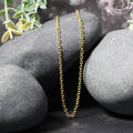 2.3mm 14k Yellow Gold Diamond Cut Cable Link Chain Bids.com