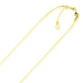 14k Yellow Gold Adjustable Snake Chain 0.85mm Bids.com