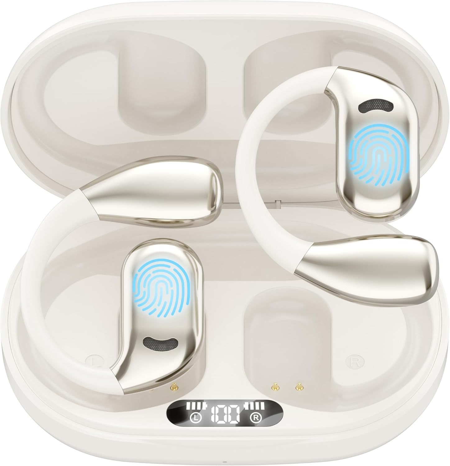 Wireless Bluetooth Open Ear Hook Multi-language Simultaneous Interpretation Headset Gilles Family