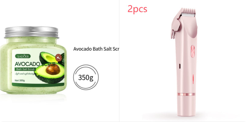2 In 1 Hair Remover Women's Double Head Shaver Private Pubic Hair Trimmer Electric Razor Wet Dry Electric Body Hair Gilles Ak-100