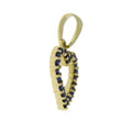 .37ct Sapphire Heart Love Pendant 10KT Yellow Gold Bids.com