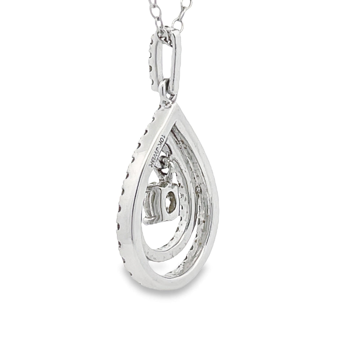 Genuine .77ct Diamond Fashion Pendants 10KT White Gold Bids.com