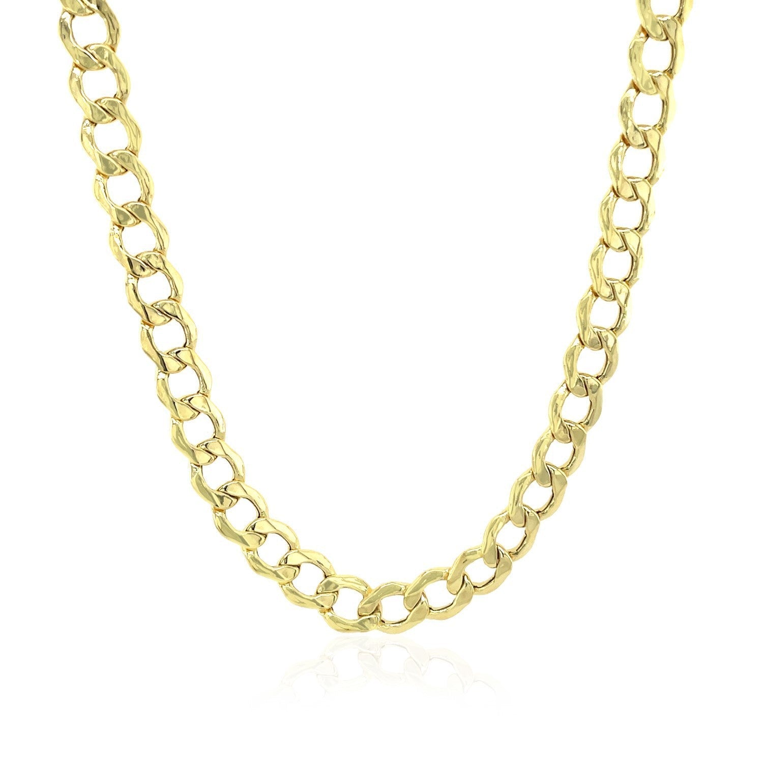5.3mm 10k Yellow Gold Curb Chain Bids.com