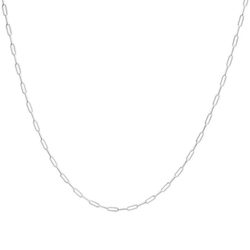Solid 14K Yellow Gold 2.5mm Paperclip Chain Necklace Unisex 18" Inches Bids.com