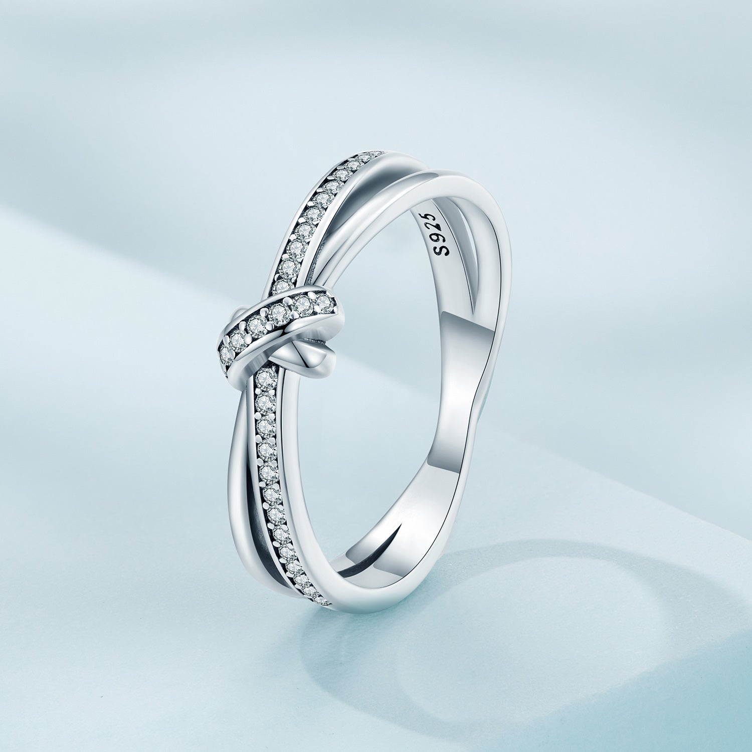 S925 Sterling Silver Oxidized Pavé Setting CZ Ring Size 6 for Women Bids.com