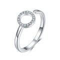 925 Sterling Silver Ring with Pavé Set CZ Bids.com