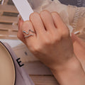925 Sterling Silver Pavé Setting CZ Oxidized Silver Ring for Women Bids.com