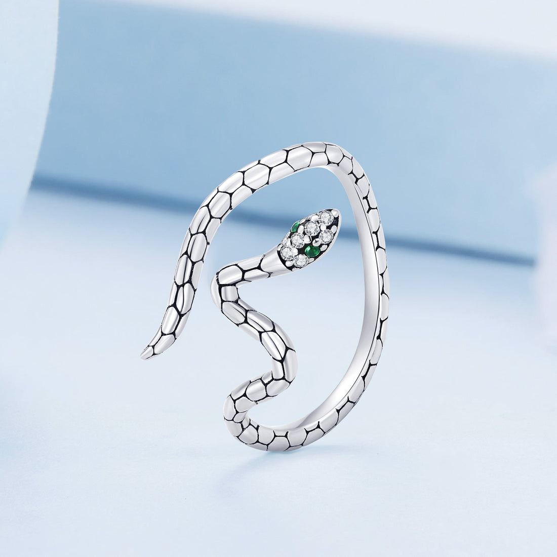 925 Sterling Silver Pavé Setting CZ Oxidized Silver Ring for Women Bids.com