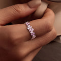 925 Sterling Silver Enamel Platinum Plated Ring Size 6 for Women Bids.com