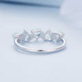 925 Sterling Silver Ring with 4.5mm Pavé Set CZ, Size 7, for Women Bids.com
