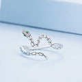 925 Sterling Silver Pavé Setting CZ Oxidized Silver Ring for Women Bids.com